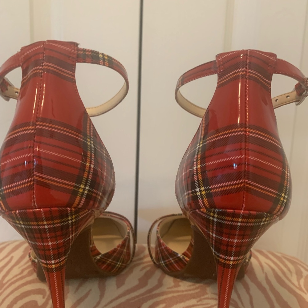 Jessica Simpson Plaid Ankle Strap Heels - Picture 7 of 10